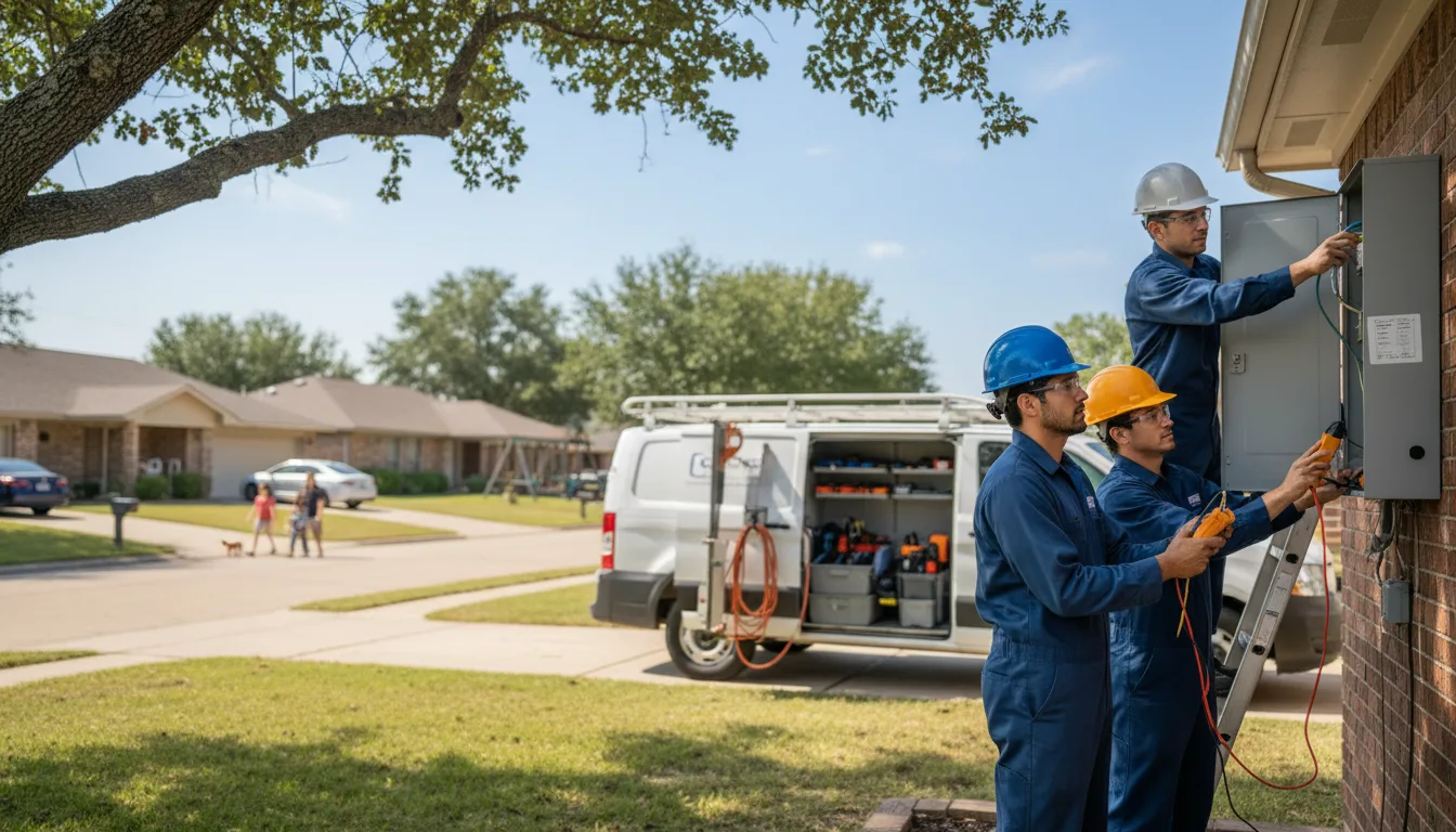 Certified electrician providing emergency electrical services in Alderson, OK